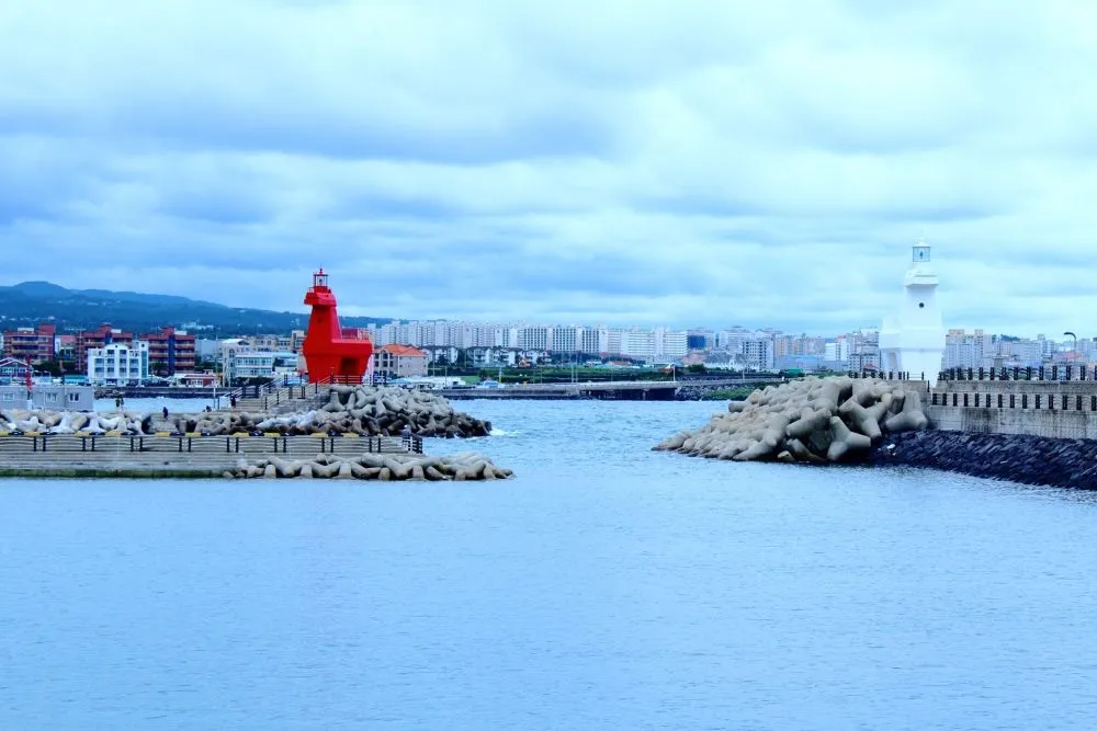 View of Jeju Island sea