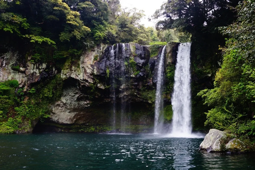 Waterfalls in Jeju Island