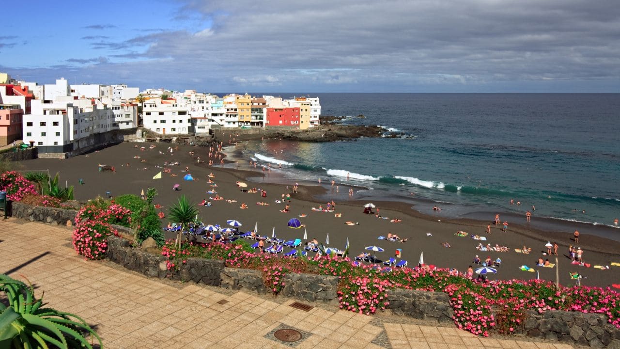 Black sand beaches in Tenerife