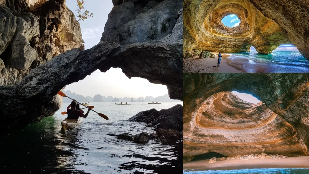 Benagil caves kayaking