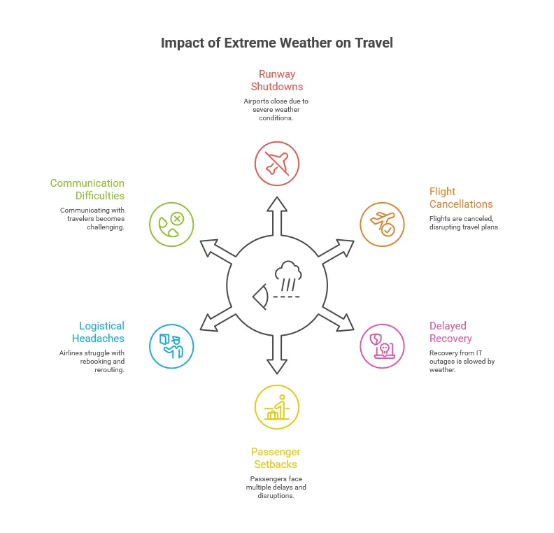 Impact of extreme weather on travel